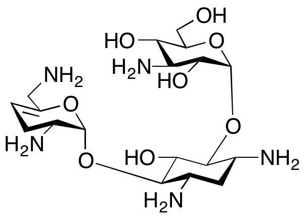 O-3-Amino-3-deoxy-α-D-glucopyranosyl-(1→6)-O-[2,6-diamino-2,3,4,6-tetradeoxy-α-D-glycero-hex-4-enopyranosyl-(1→4)]-2-deoxy-D-streptamine