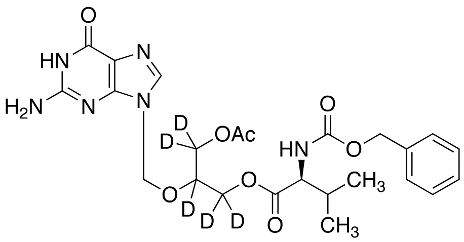 O-Acetyl N-Benzyloxycarbonyl Valganciclovir-d5