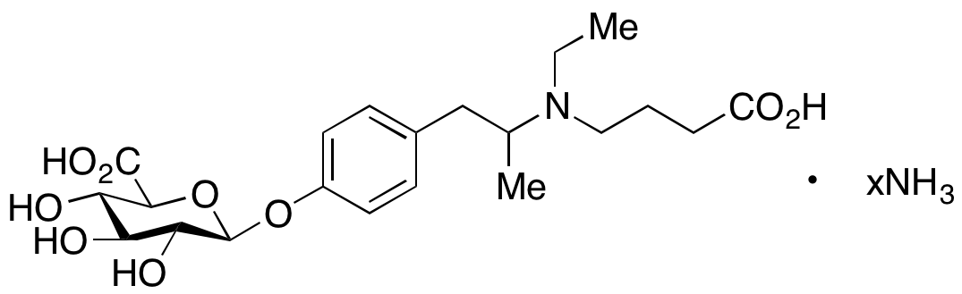 O-Desmethyl Mebeverine Acid O-β-D-Glucuronide Ammonium Salt