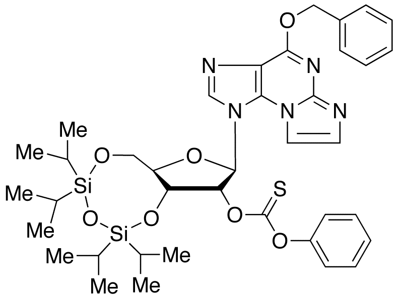 O6-Benzyl-N2,3-etheno-2’-phenoxythioxomethyl-3’,5’-O-[tetrakis(isopropyl)-1,3-disiloxanediyl] Guanosine