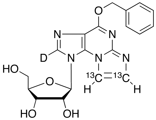 O6-Benzyl-N2,3-etheno Guanosine-13C2,d