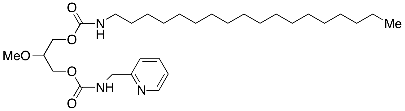 Octadecylcarbamic Acid 2-Methoxy-3-[[[(2-pyridinylmethyl)amino]carbonyl]oxy]propyl Ester