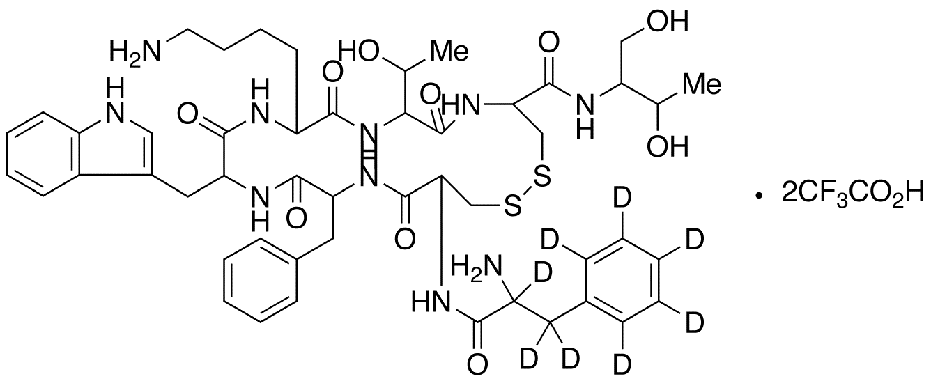 Octreotide-phenylalanine-d8 di-Trifluoroacetic Acid Salt