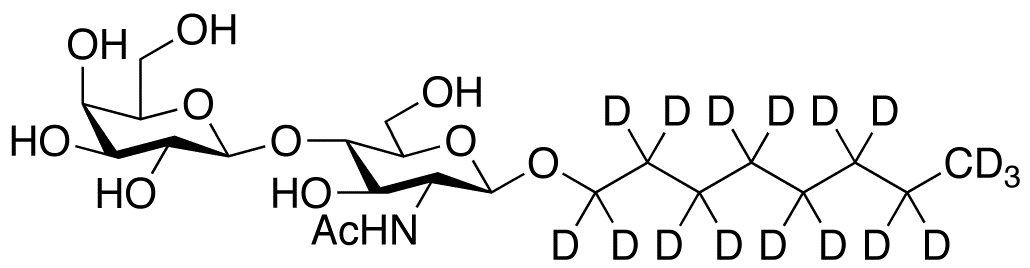 Octyl-d17 2-(Acetylamino)-2-deoxy-4-O-β-D-galactopyranosyl-β-D-glucopyranoside