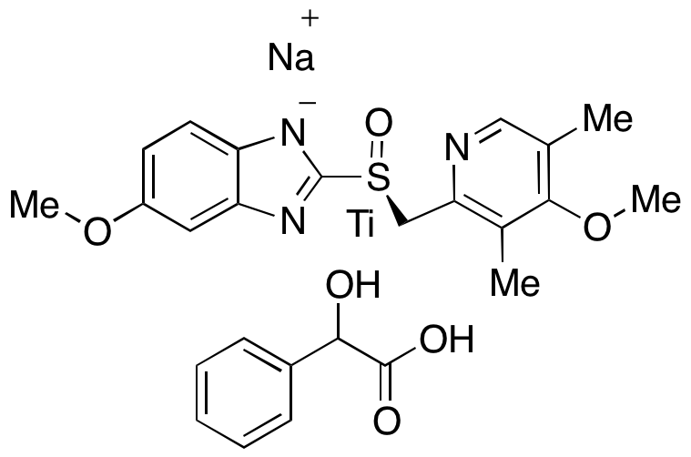 Omeprazole 2-Hydroxy-2-phenylacetate Sodium Salt Titanium Complex