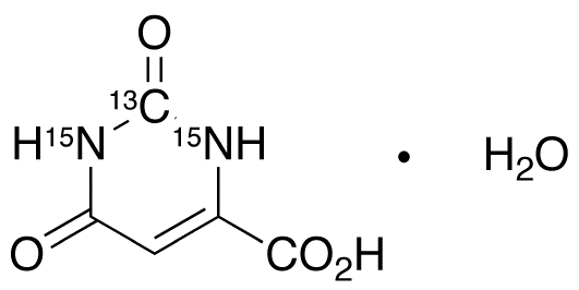 Orotic Acid-13C,15N2 Monohydrate