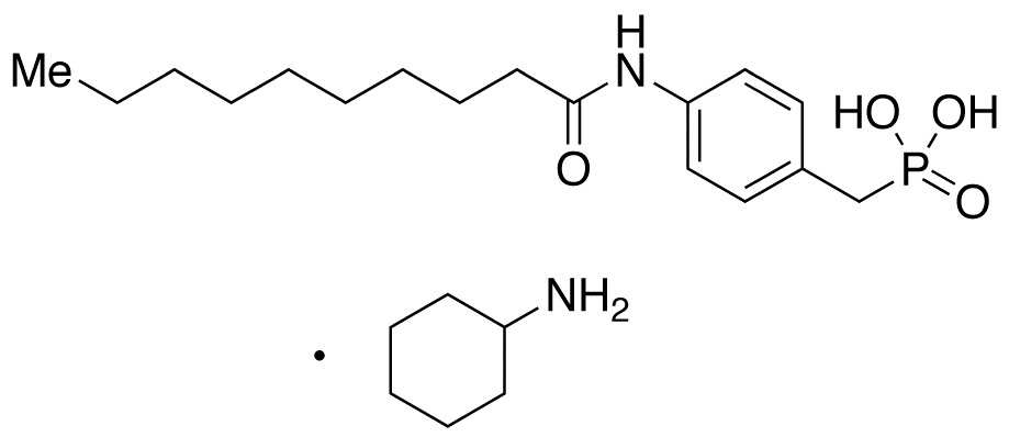 P-[[4-[(1-Oxodecyl)amino]phenyl]methyl]phosphonic Acid Cyclohexylamine Salt