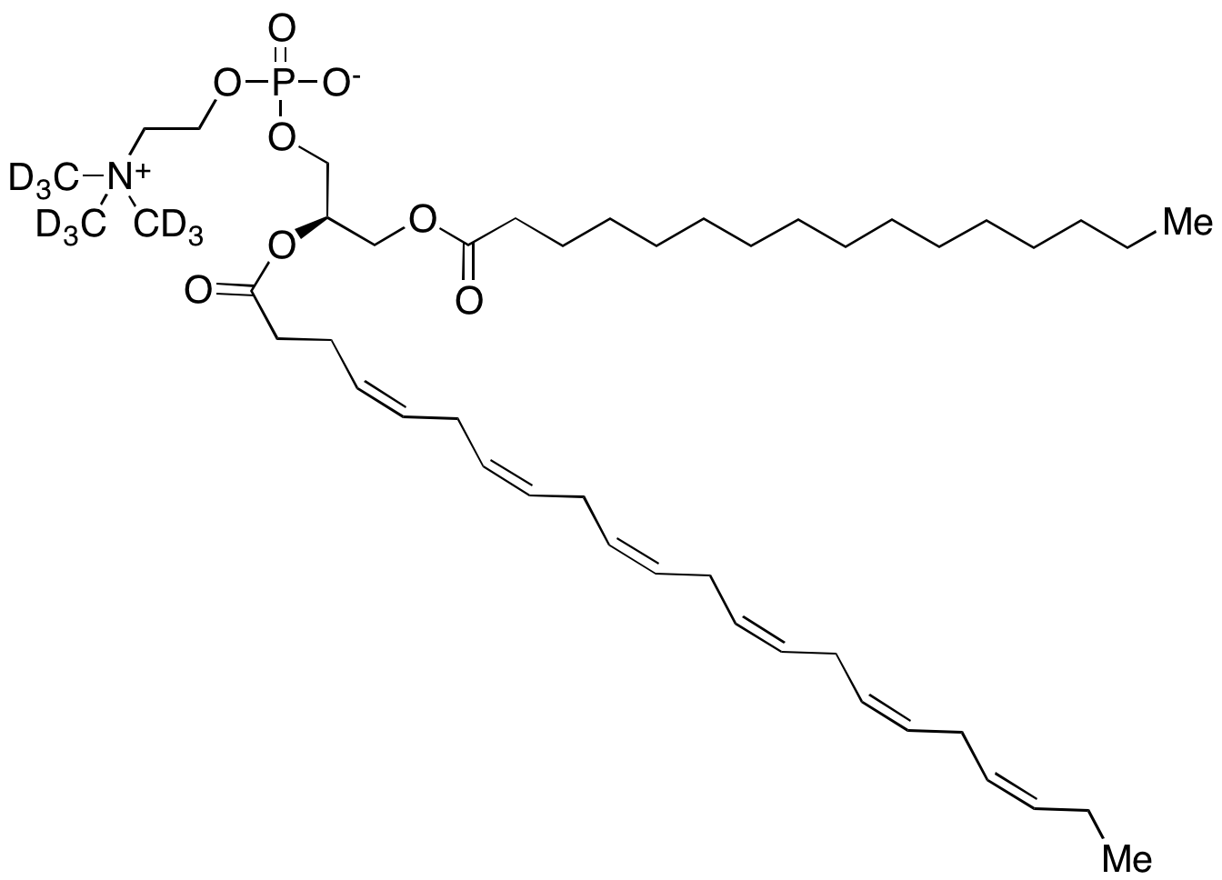 Palmitoyldocosahexaenoyl Phosphatidylcholine-d9