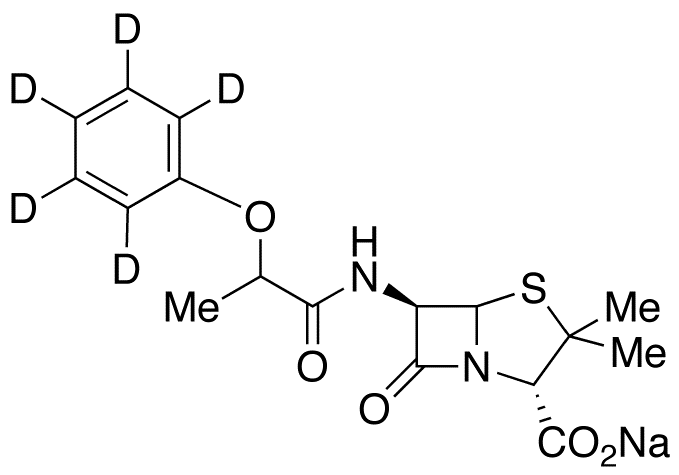 Phenethicillin-d5 Sodium Salt