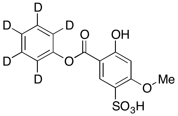 Phenyl 2-Hydroxy-4-methoxy-5-sulfobenzoate-d5