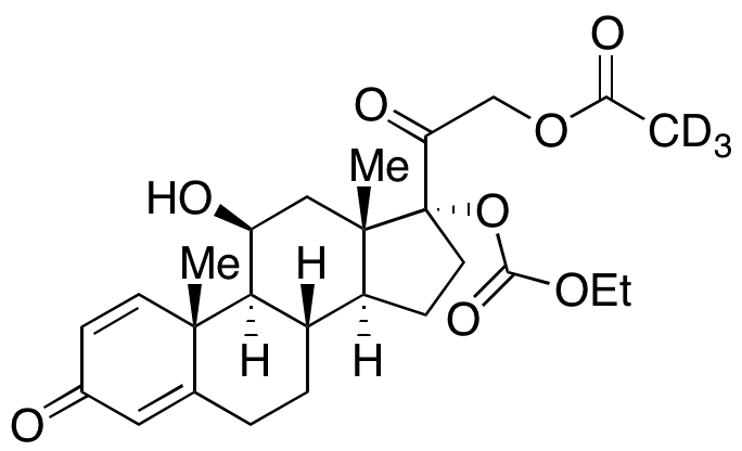 Prednisolone 17-(Ethyl Carbonate) 21-Acetate-d3