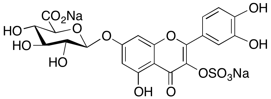 Quercetin 7-O-β-D-Glucuronide 3-Sulfate Disodium Salt