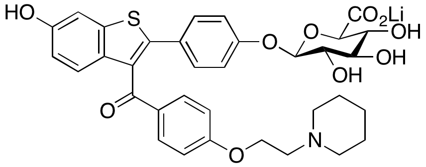 Raloxifene 4’-β-D-Glucuronide Lithium Salt