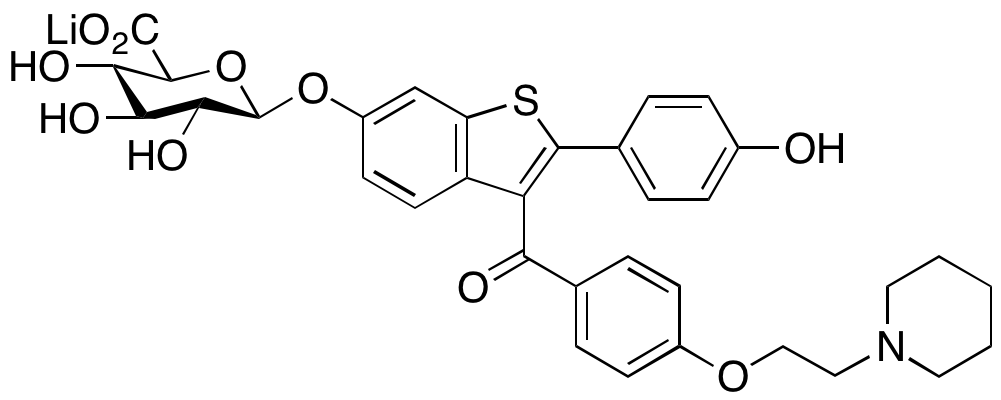 Raloxifene 6-β-D-Glucuronide Lithium Salt