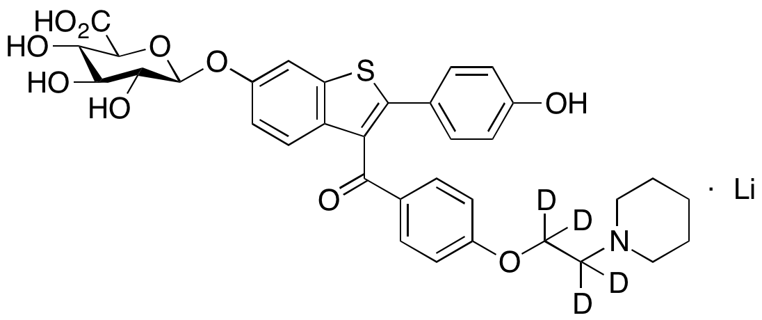 Raloxifene-d4 6-β-D-Glucuronide Lithium Salt