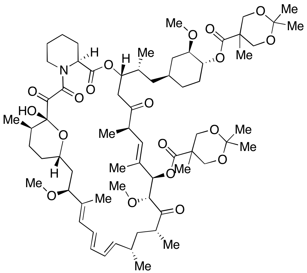 Rapamycin 31,42-Bis(2,2,5-trimethyl-1,3-dioxane-5-carboxylate)