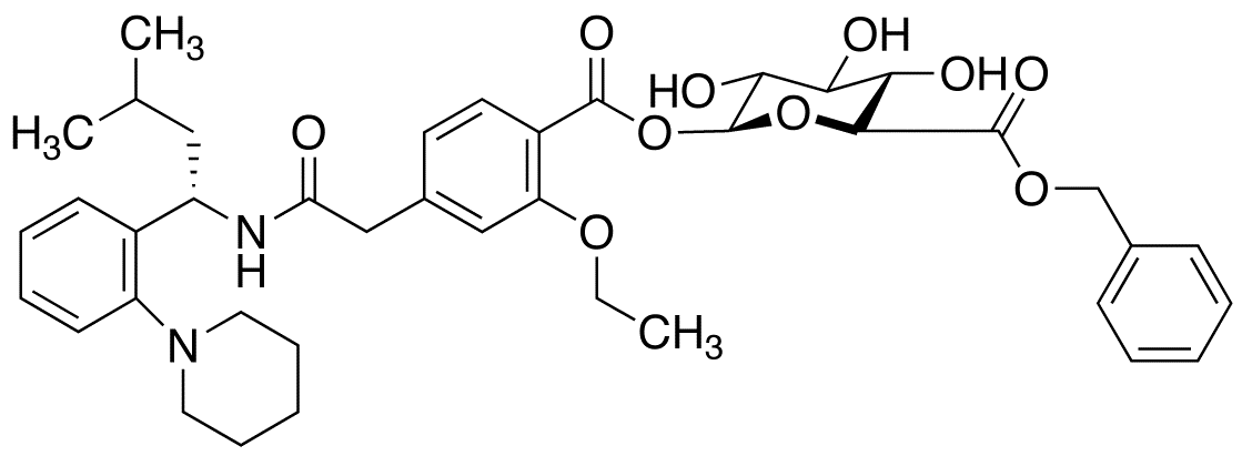 Repaglinide Acyl-β-D-glucuronide Benzyl Ester