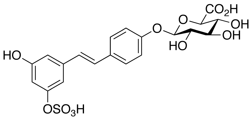 Resveratrol 3-Sulfate-4’-glucuronide