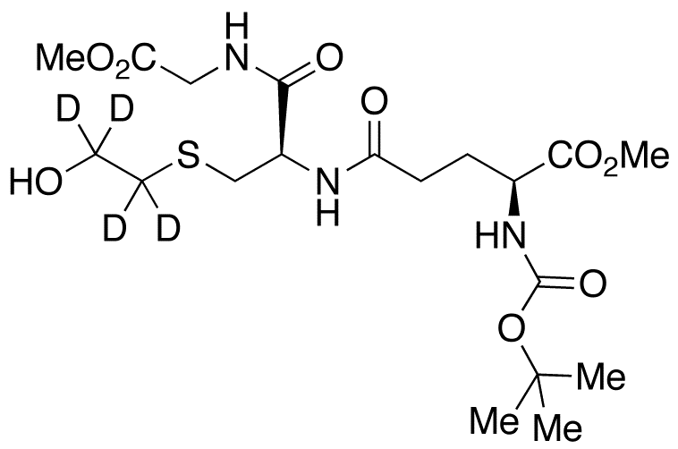 S-(2-Hydroxyethyl)-N-tert-butyloxycarbonyl Glutathione-d4 Dimethyl Diester