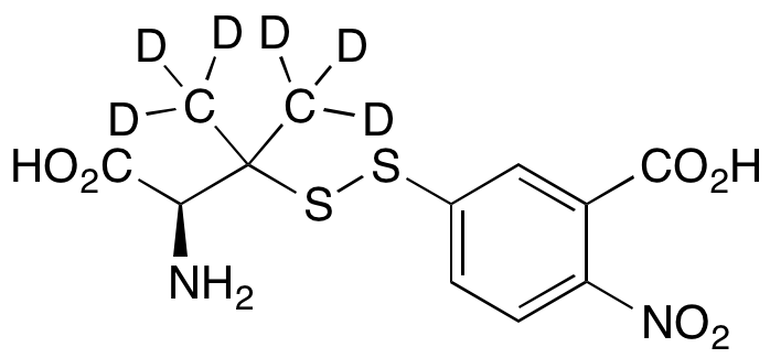 S-(5-Mercapto-2-nitrobenzoic Acid)-D-penicillamine Disulfide-d6