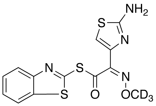 S-2-Benzothiazolyl-2-amino-α-(methoxyimino)-4-thiazolethiolacetate-d3