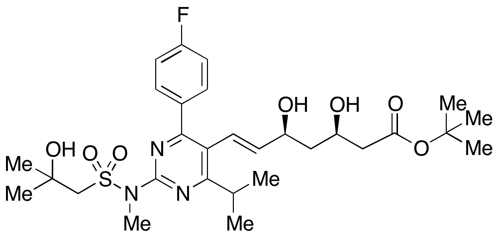 S-Desmethyl-S-(2-hydroxy-2-methylpropyl) Rosuvastatin tert-Butyl Ester