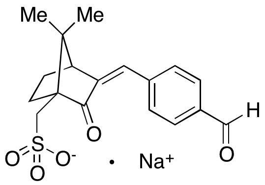 Sodium 4-((E)-((1SR,4SR)-7,7-dimethyl-3-oxo-4-(sulfomethyl)bicyclo[2.2.1]heptan-2-ylidene)methyl)-benzaldehyde