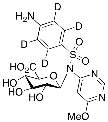 Sulfamonomethoxine-N1-glucosiduronic Acid-d4