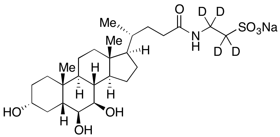 Tauro-β-muricholic Acid-d4 Sodium Salt