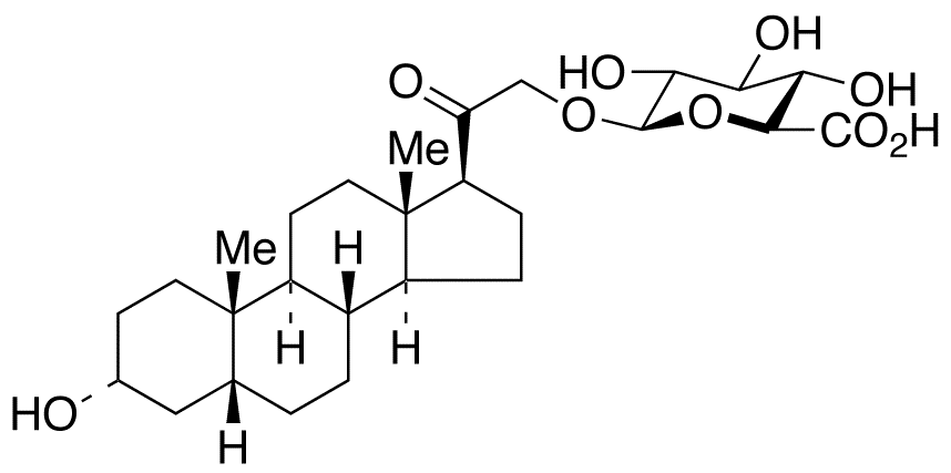 Tetrahydro 11-Deoxycorticosterone 21-β-D-Glucuronide