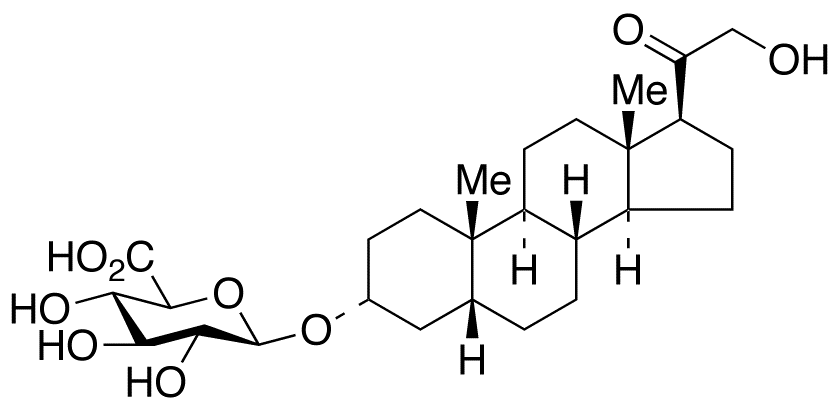 Tetrahydro 11-Deoxycorticosterone 3α-β-D-Glucuronide