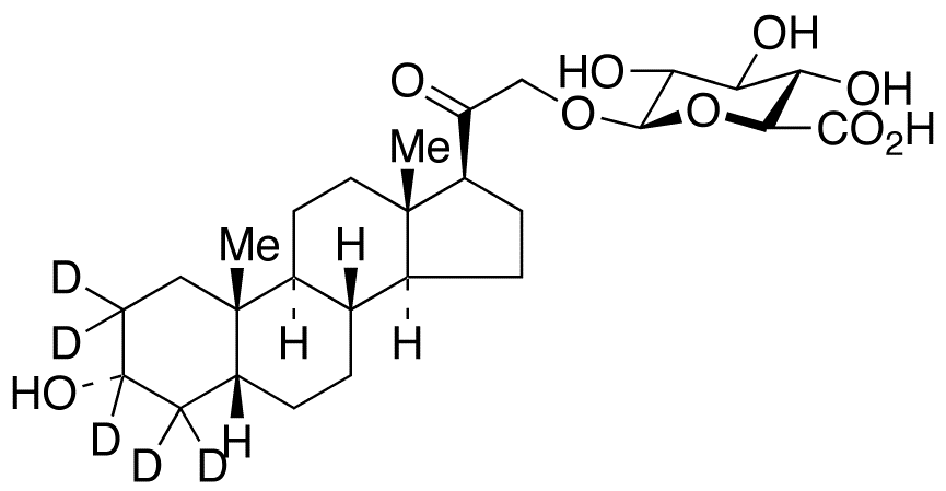 Tetrahydro 11-Deoxycorticosterone-d5 21-β-D-Glucuronide