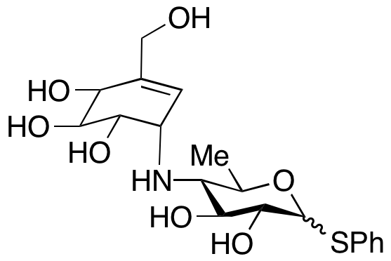 Tetrahydro-6-methyl-5-[[4,5,6-trihydroxy-3-(hydroxymethyl)-2-cyclohexen-1-yl]amino]-2H-Pyran-2,3,4-triol Thiophenyl