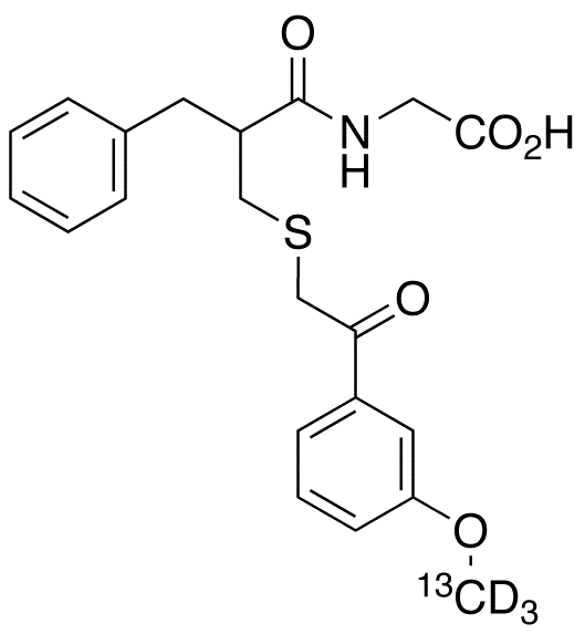 Thiorphan Methoxyacetophenone-13C,d3 Derivative