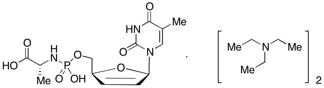 Thymidine-2’,3’-didehydro-5’-phosphonyl-L-alanine Ditriethylamine Salt