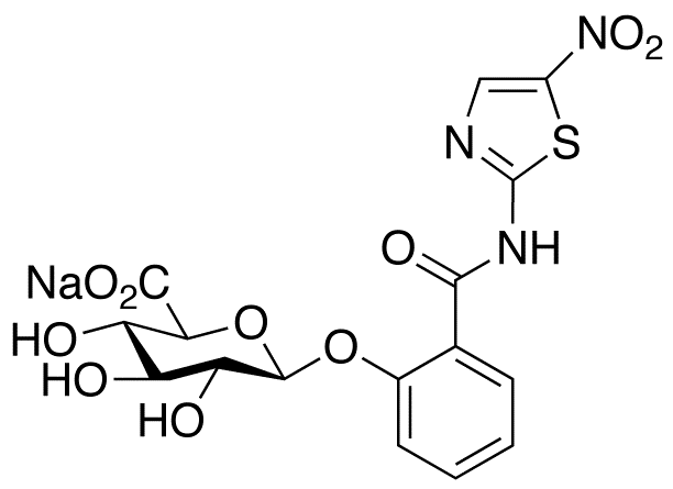 Tizoxanide Glucuronide Sodium Salt