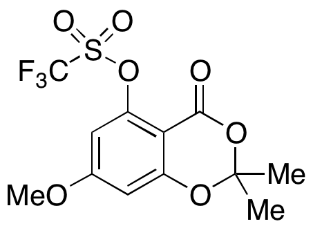 Trifluoromethanesulfonic Acid 7-Methoxy-2,2-dimethyl-4-oxo-4H-1,3-benzodioxin-5-yl Ester