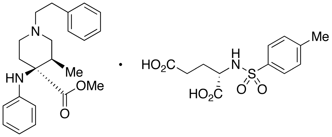 cis-(+/-)-3-Methyl-4-(phenylamino)-1-(2-phenylethyl)-4-piperidinecarboxylic Acid Methyl Ester N-[(4-Methylphenyl)sulfonyl]-L-glutamic Acid