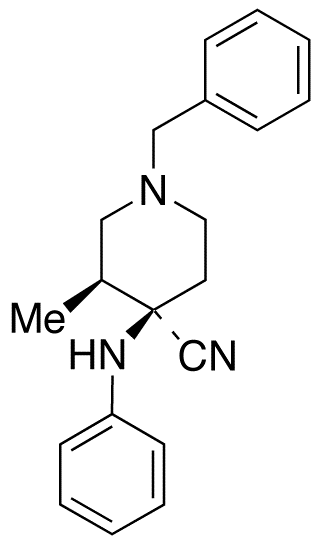 cis-3-Methyl-4-(phenylamino)-1-(phenylmethyl)-4-piperidinecarbonitrile