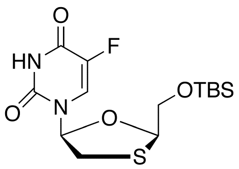 cis-5-Fluoro-1-[2-[[[(1,1-dimethylethyl)dimethylsilyl]oxy]methyl]-1,3-oxathiolan-5-yl]-2,4(1H,3H)-pyrimidinedione