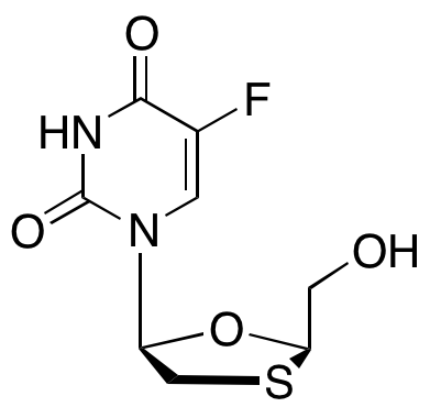 cis 5-Fluoro-1-[2-(hydroxymethyl)-1,3-oxathiolan-5-yl]-2,4(1H,3H)- pyrimidinedione