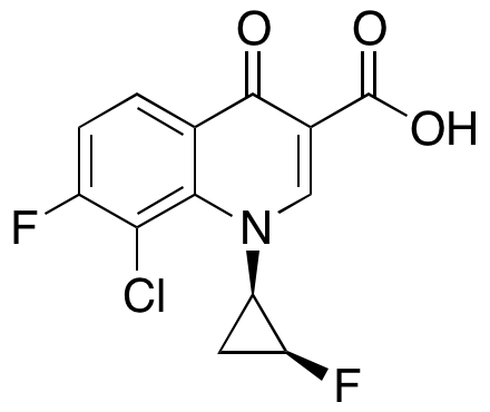 cis-8-Chloro-7-fluoro-1-(2-fluorocyclopropyl)-1,4-dihydro-4-oxo-3-quinolinecarboxylic Acid