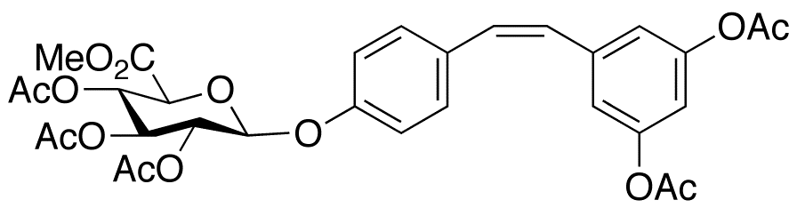 cis Resveratrol Penta-O-acetyl-4’-β-D-glucuronide Methyl Ester