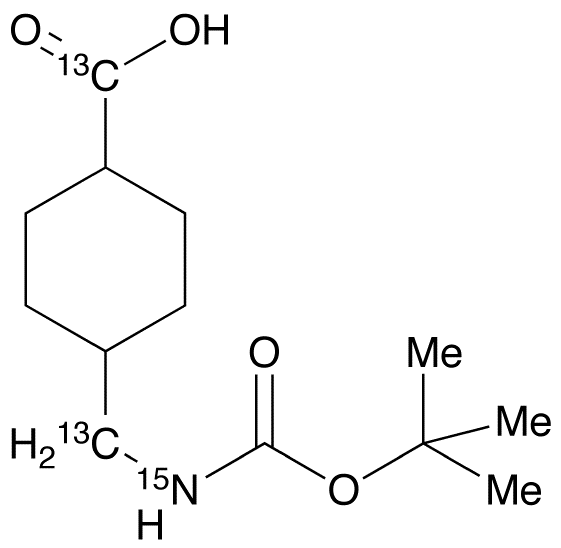 cis,trans-(1,1-Dimethylethoxy)carbonyl Tranexamic Acid-13C2,15N