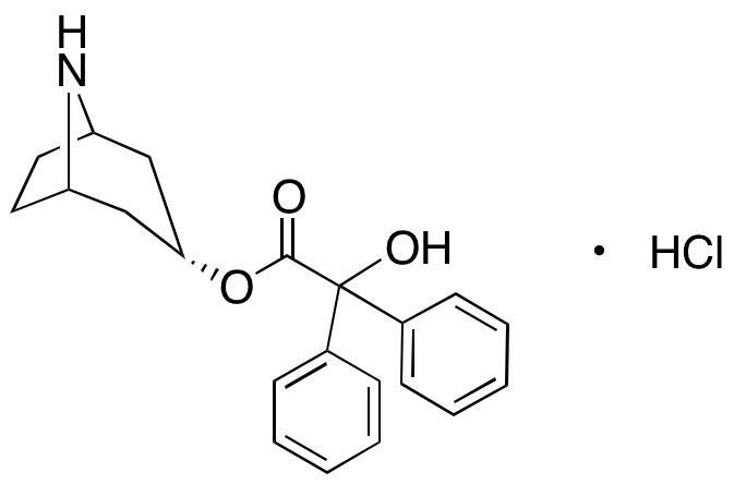 endo-α-Hydroxy-α-phenylbenzeneacetic Acid 8-Azabicyclo[3.2.1]oct-3-yl Ester Hydrochloride