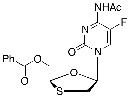 ent-Emtricitabine 4-Acetamide 5’-O’-Benzoyl