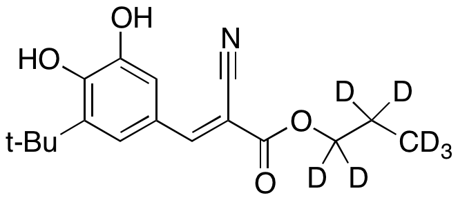 n-Propyl (2E)-2-Cyano-3-(3,4-dihydroxy-5-nitrophenyl)prop-2-enoate-d7