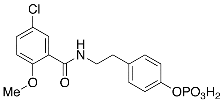 p-[2-[(5-Chloro-2-methoxybenzoyl)amino]ethyl]benzenephosphonate