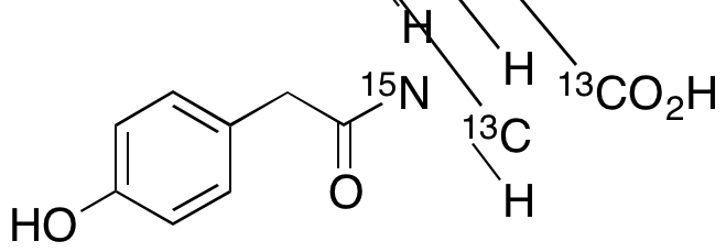 p-Hydroxyphenylacetylglycine-13C2,15N