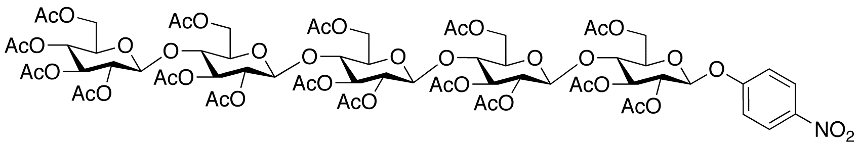 p-Nitrophenyl β-D-Cellopentaoside, Hexadecaacetate